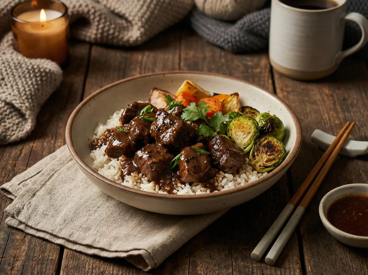 用户投稿 - 黑椒羊肉盖饭